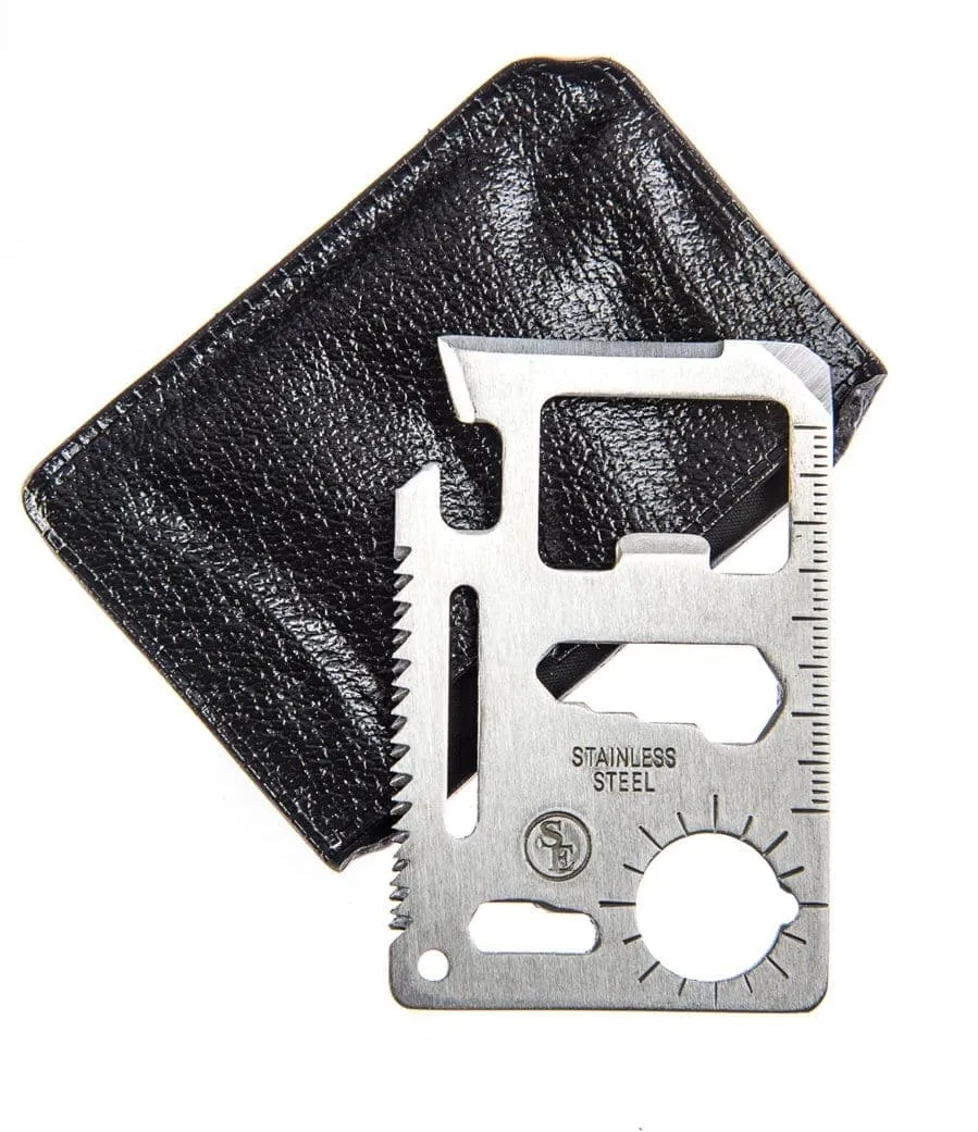 11-in-1 Multi-Function Survival Tool Credit Card Size