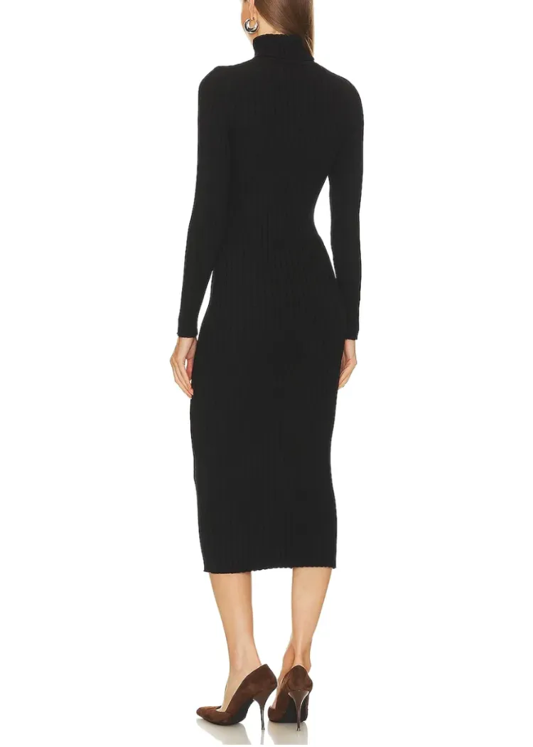 525 Kylie Rib Maxi Dress - Black ***FINAL SALE***