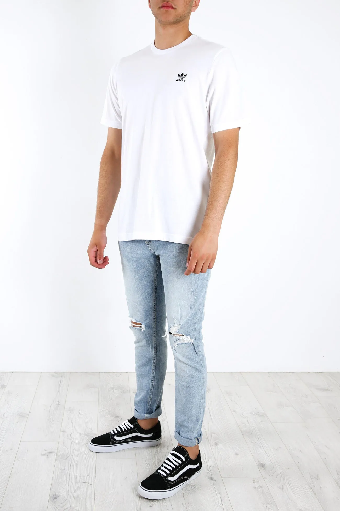 Adicolor Essentials Trefoil Tee White