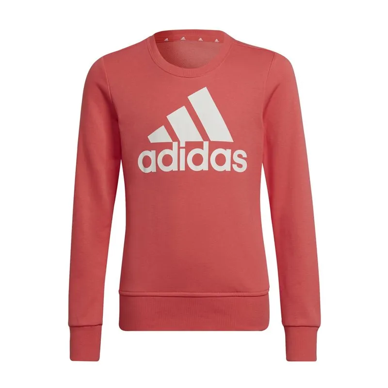 adidas Essentials Big Logo Sweat Top - Girls - Semi Turbo/White