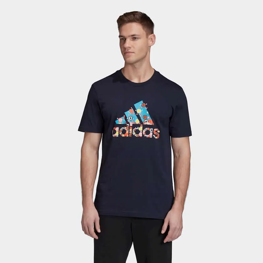 Adidas Essentials Men's Size XXL 8-Bit Badge of Sport Tee