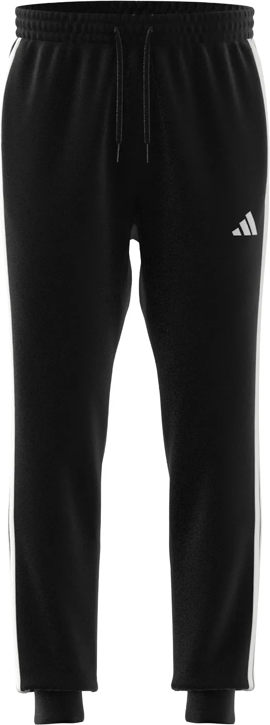 adidas Mens Essentials Warm-Up Tapered 3-Stripes Track Pants