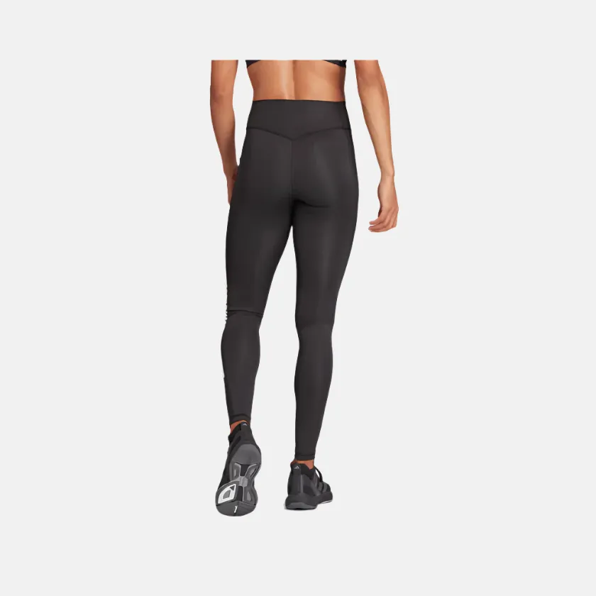 Adidas Optime 3 Stripes Full Length Women's Training Tight -Black