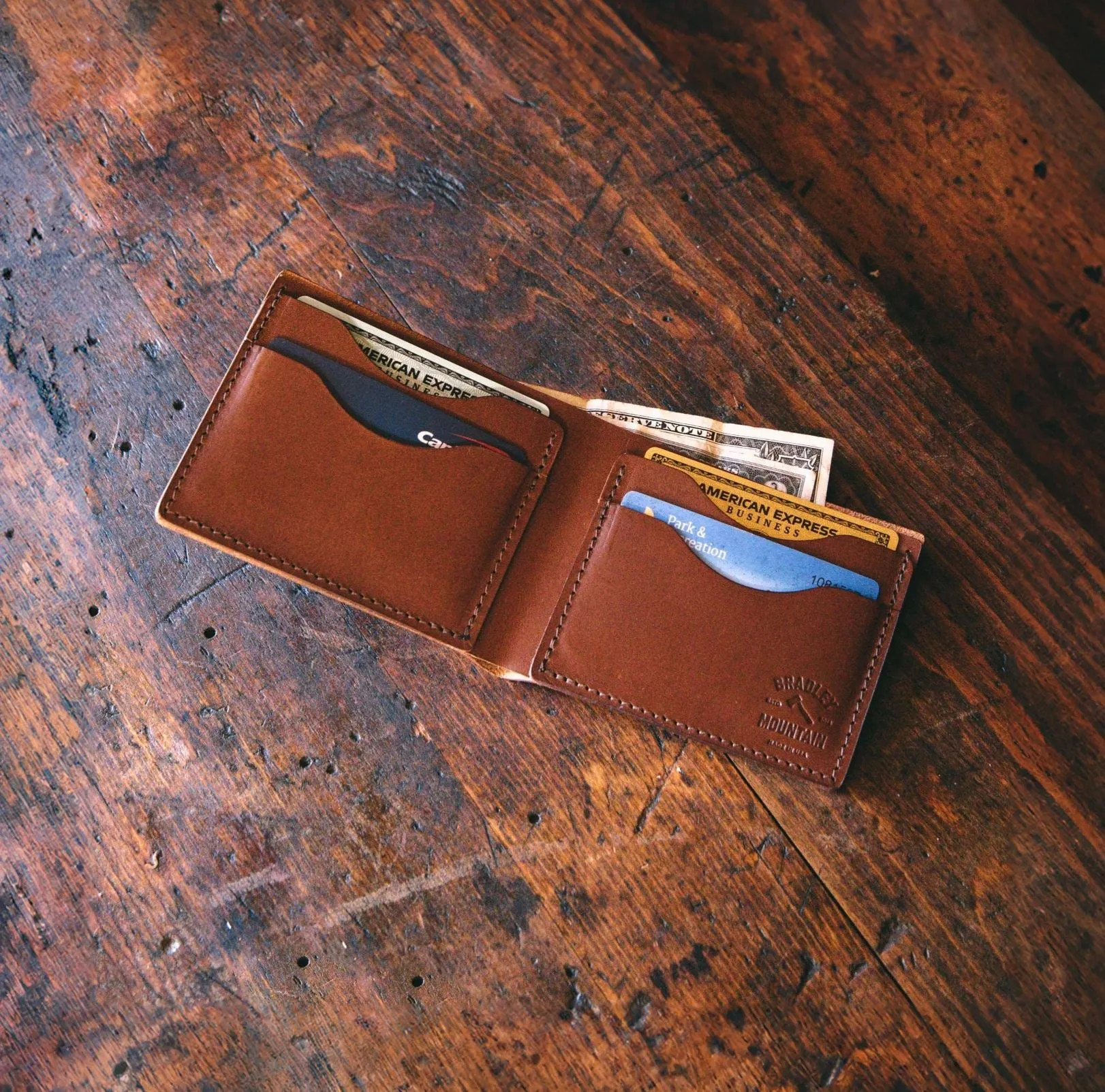 Adventure Billfold Wallet - Brown