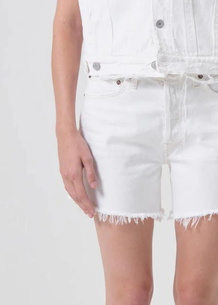 Agolde Parker Long Shorts - Panna Cotta ***FINAL SALE***