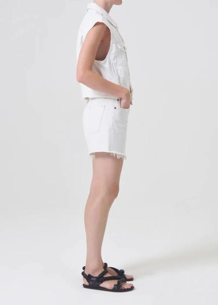 Agolde Parker Long Shorts - Panna Cotta ***FINAL SALE***