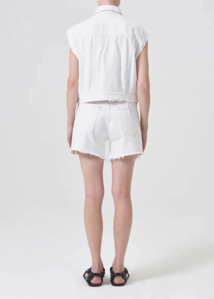 Agolde Parker Long Shorts - Panna Cotta ***FINAL SALE***