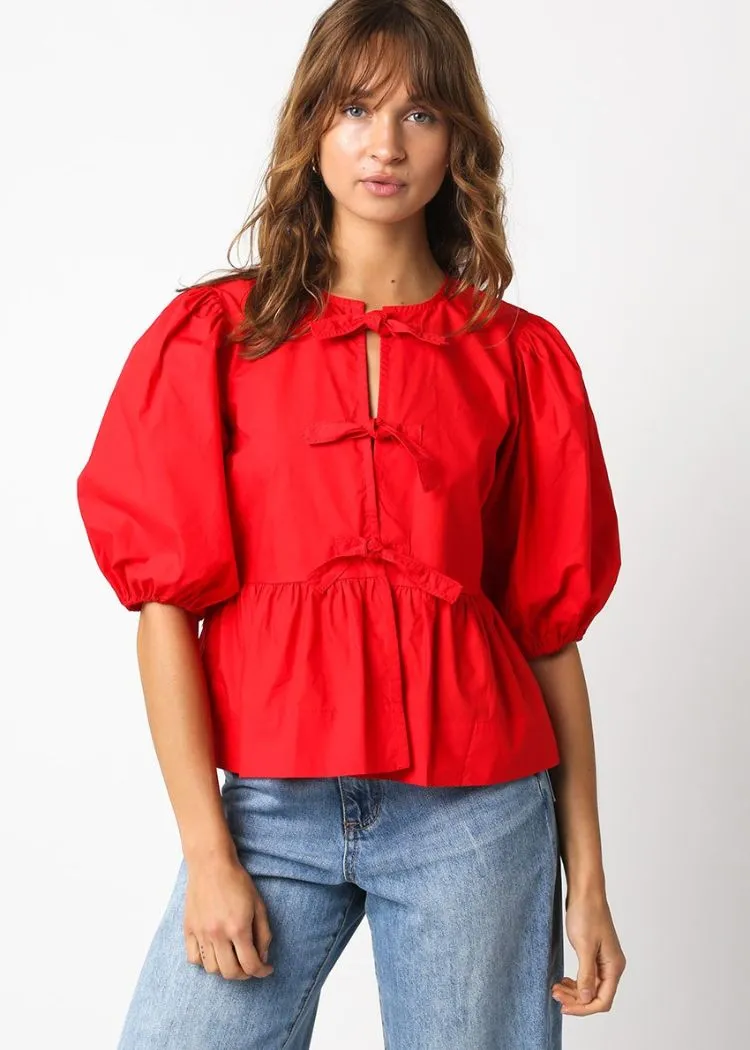 Alice Top- Red