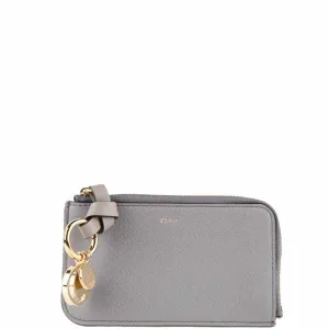 Alphabet Zip Card Holder, Cashmere Grey