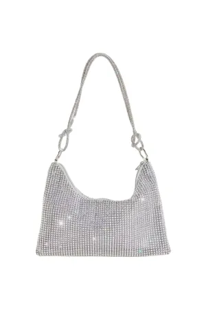 Analia Rhinestone Bag (Silver)