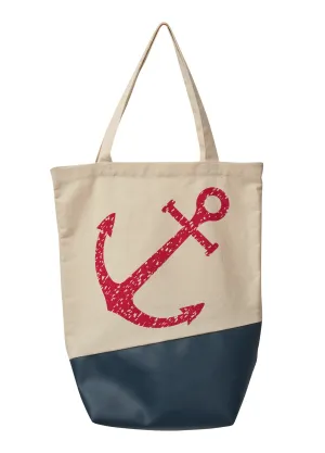 Anchor Canvas Bag - Navy Multi