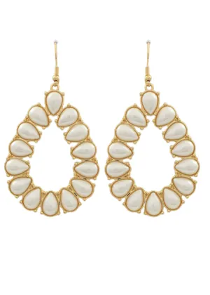 Ansley Pearl Teardrop Earrings