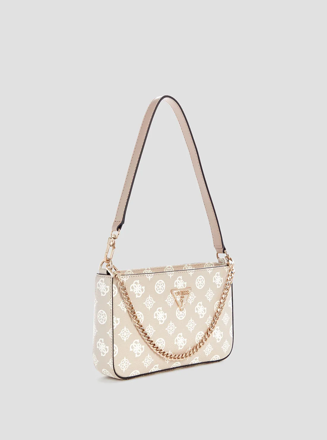 Beige Logo Noelle Mini Shoulder Bag