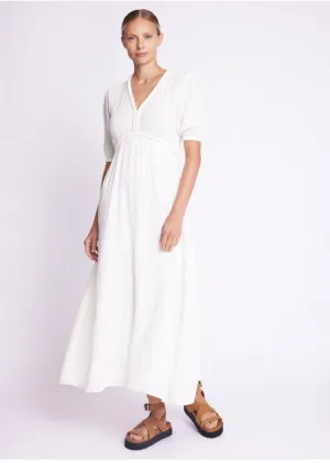 Berenice Riso Long Dress With Braid Detail