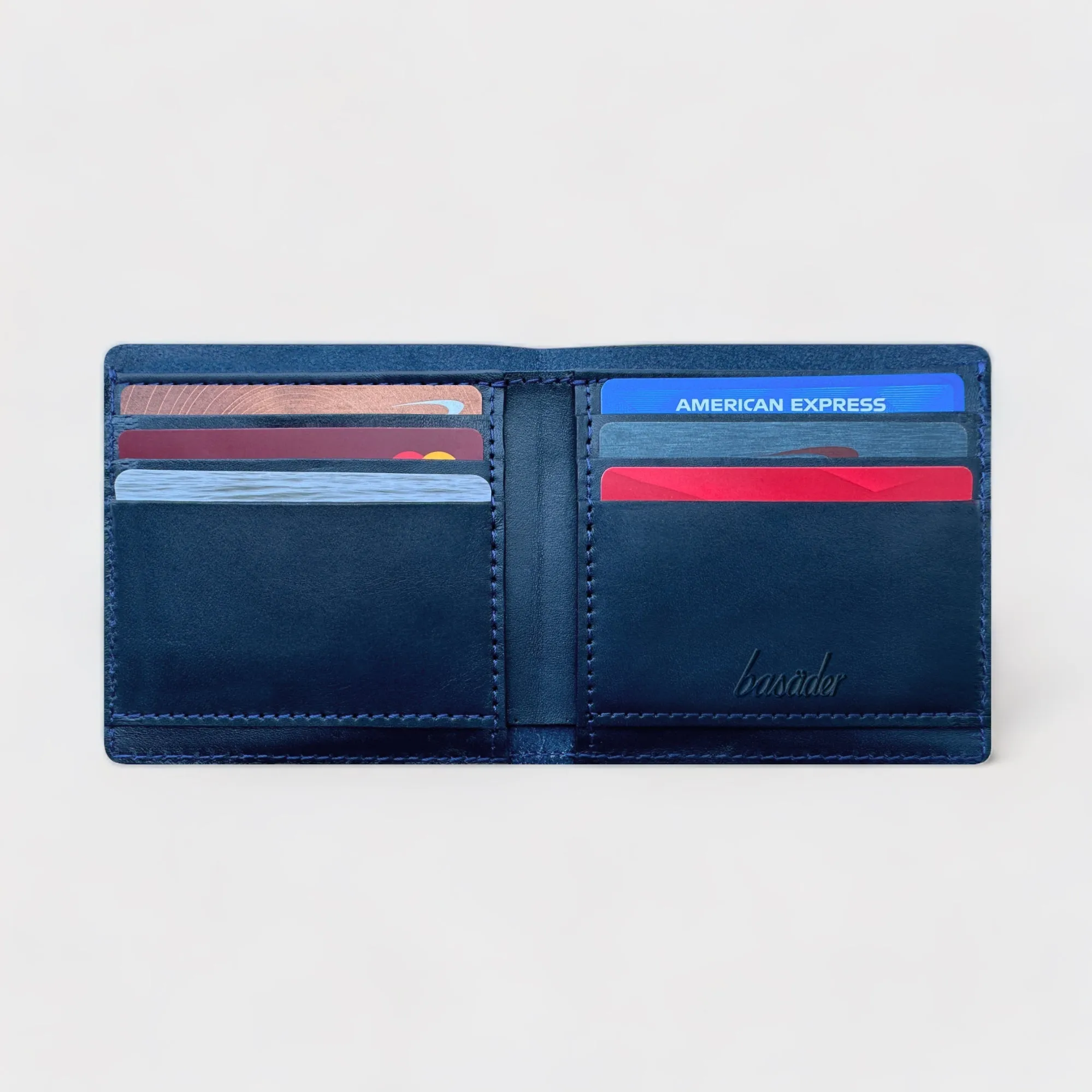 Bifold Wallet - Navy Bridle