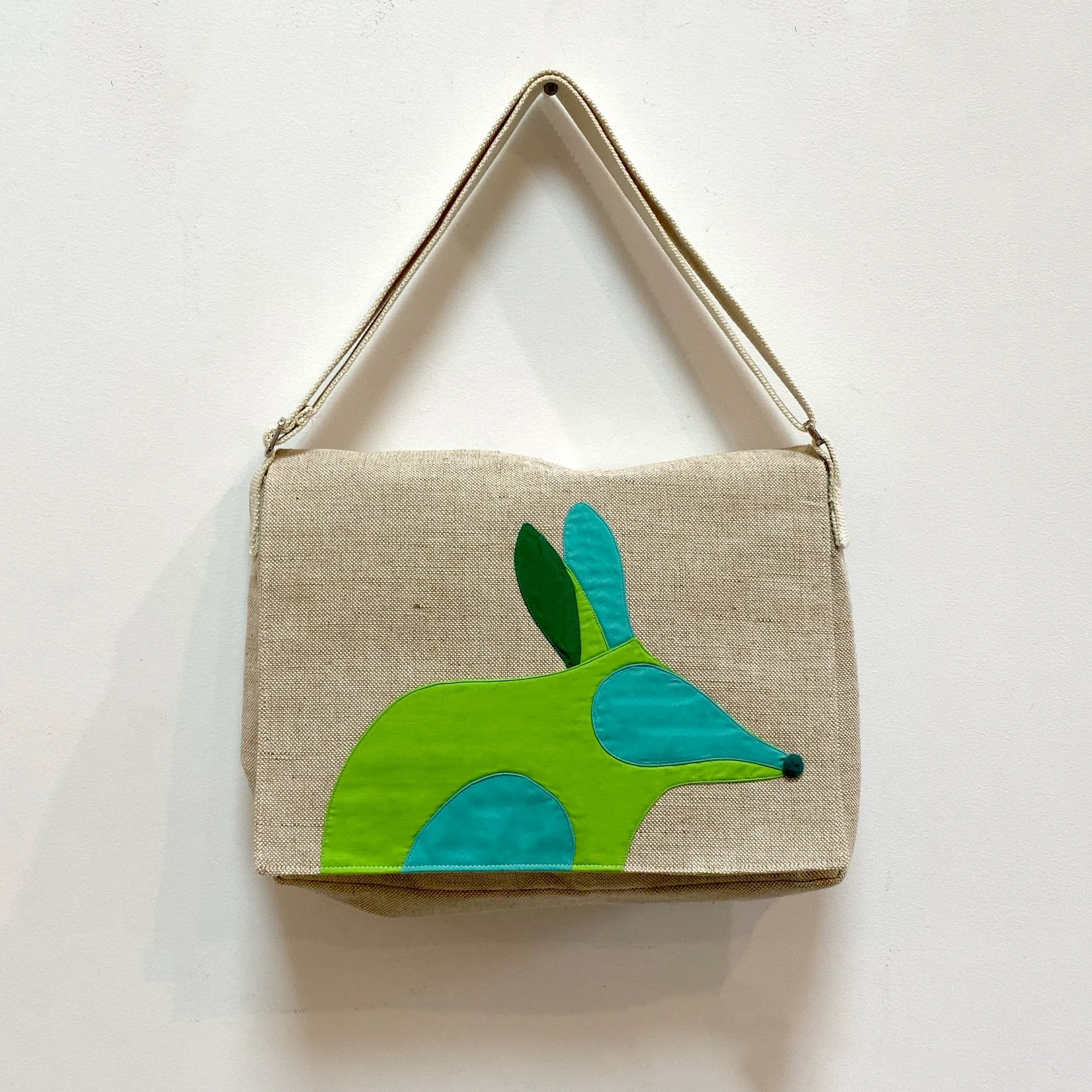 Bilby Messenger Bag in Lime Green