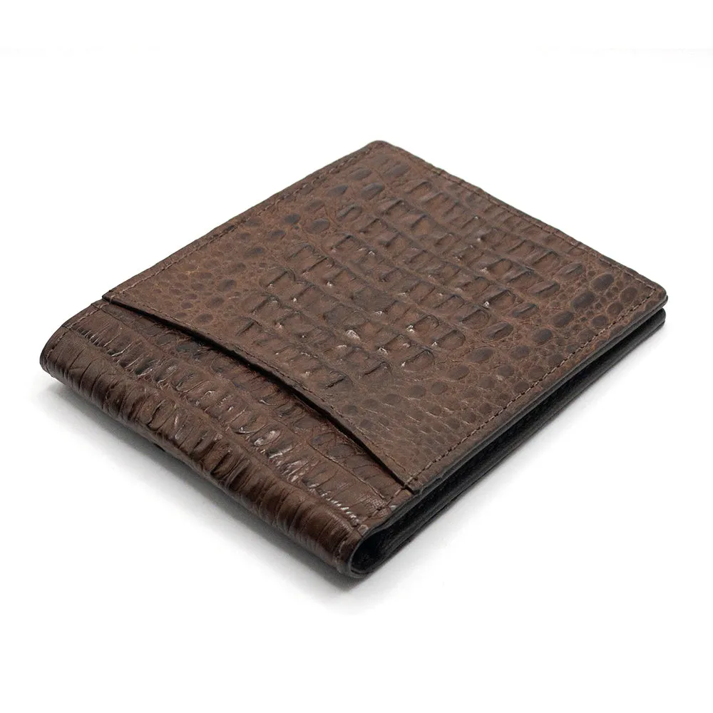 Brown Horn-Back Alligator Wallet