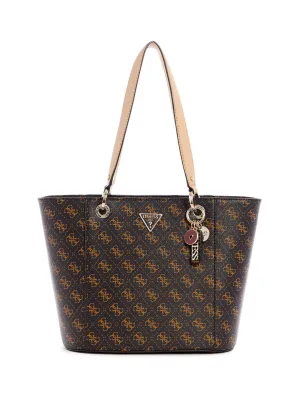 Brown Noelle Logo Small Elite Tote Bag