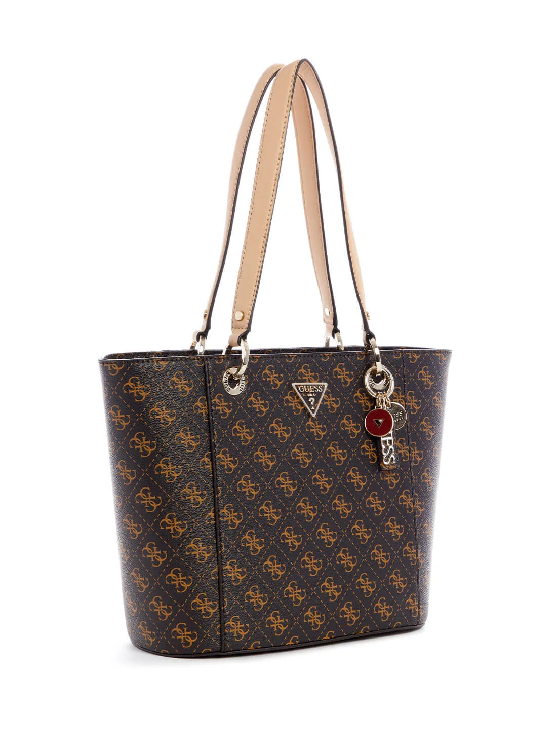 Brown Noelle Logo Small Elite Tote Bag