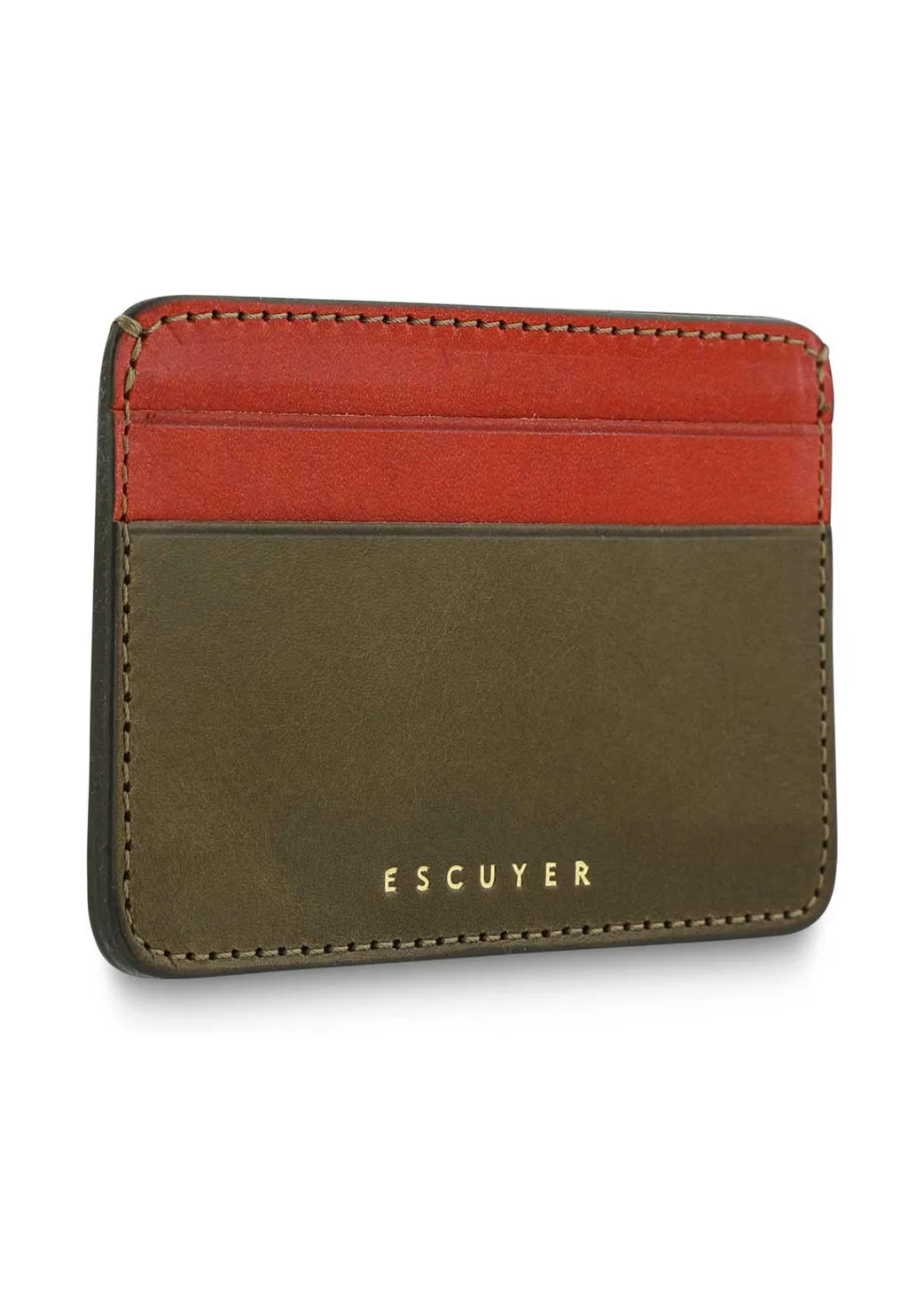 Cardholder, Khaki & Orange