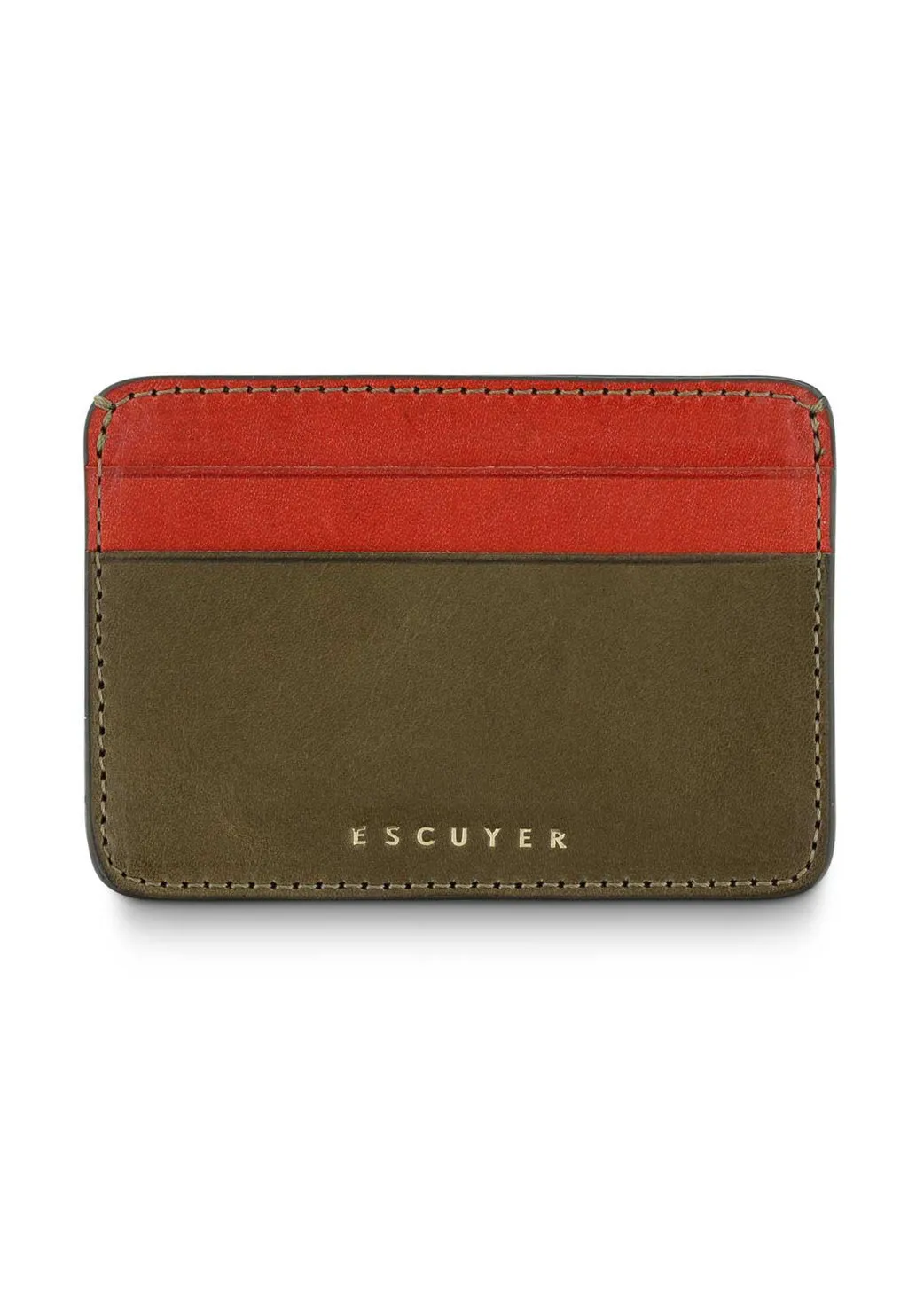 Cardholder, Khaki & Orange