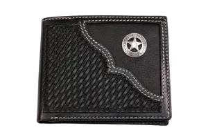 Cowboy Chrome Men's Bifold Black Wallet