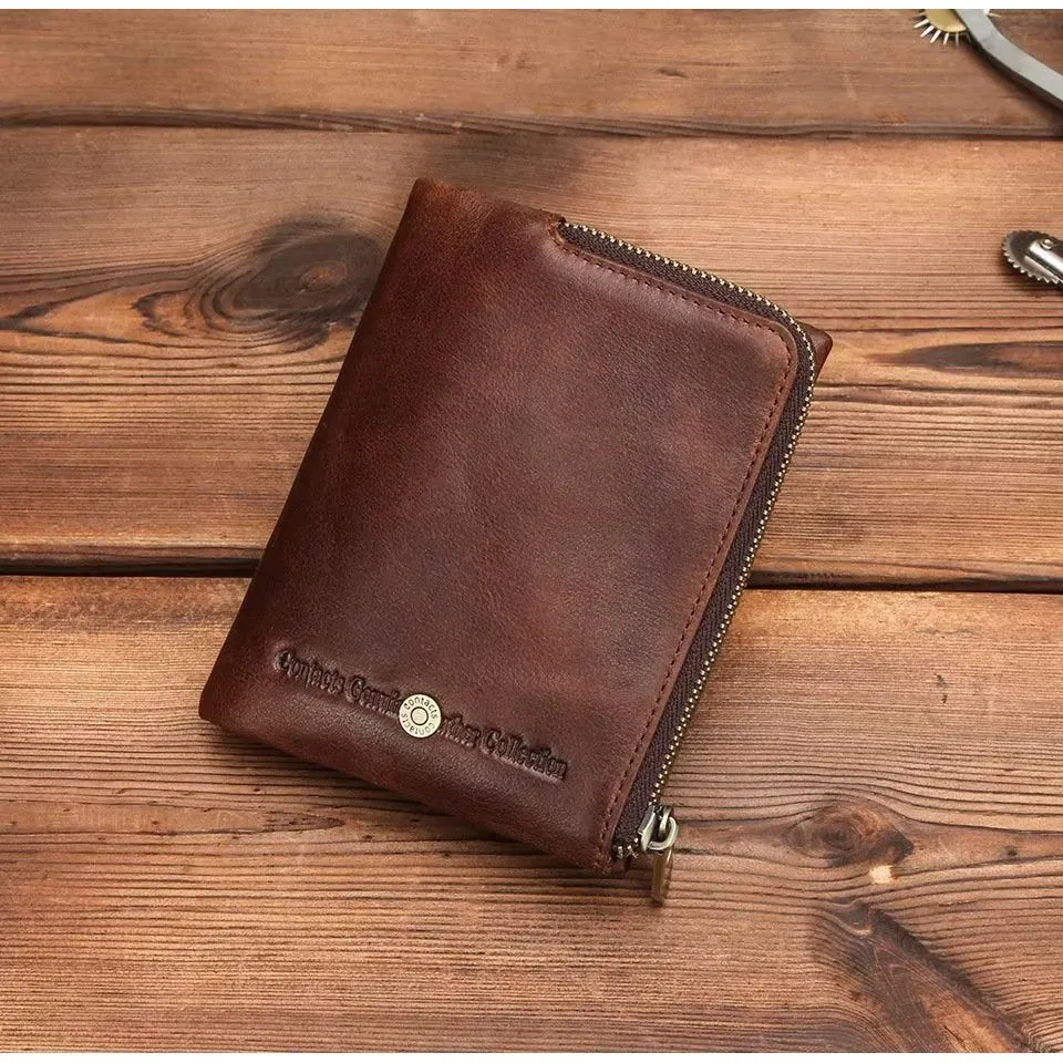 CowLuxe Short Leather Men's Refined Wallet