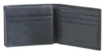 Dakar Dakota Spray Leather Wallet w Extra Card Flap  | Navy