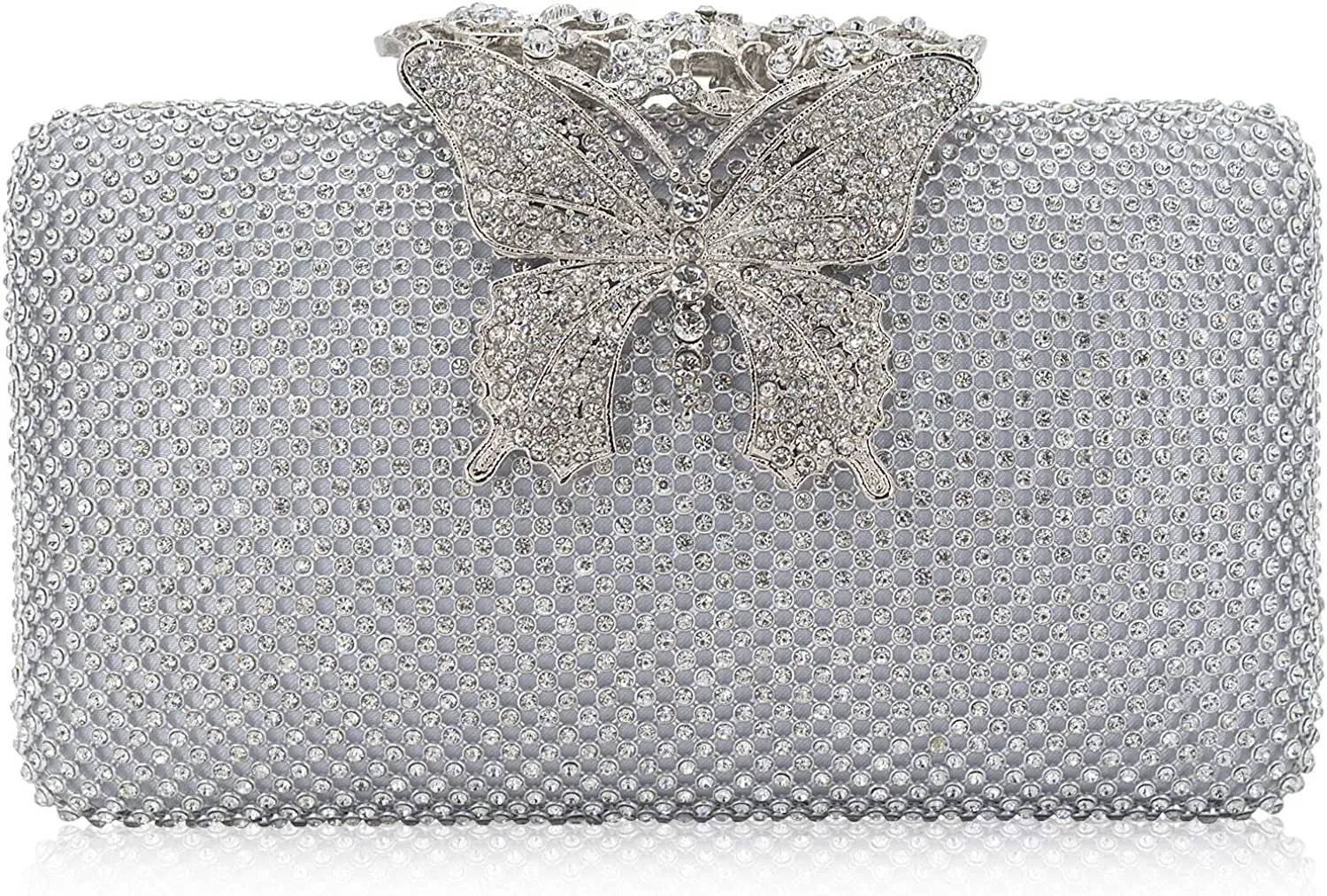 Dexmay Rhinestone Crystal Clutch Purse