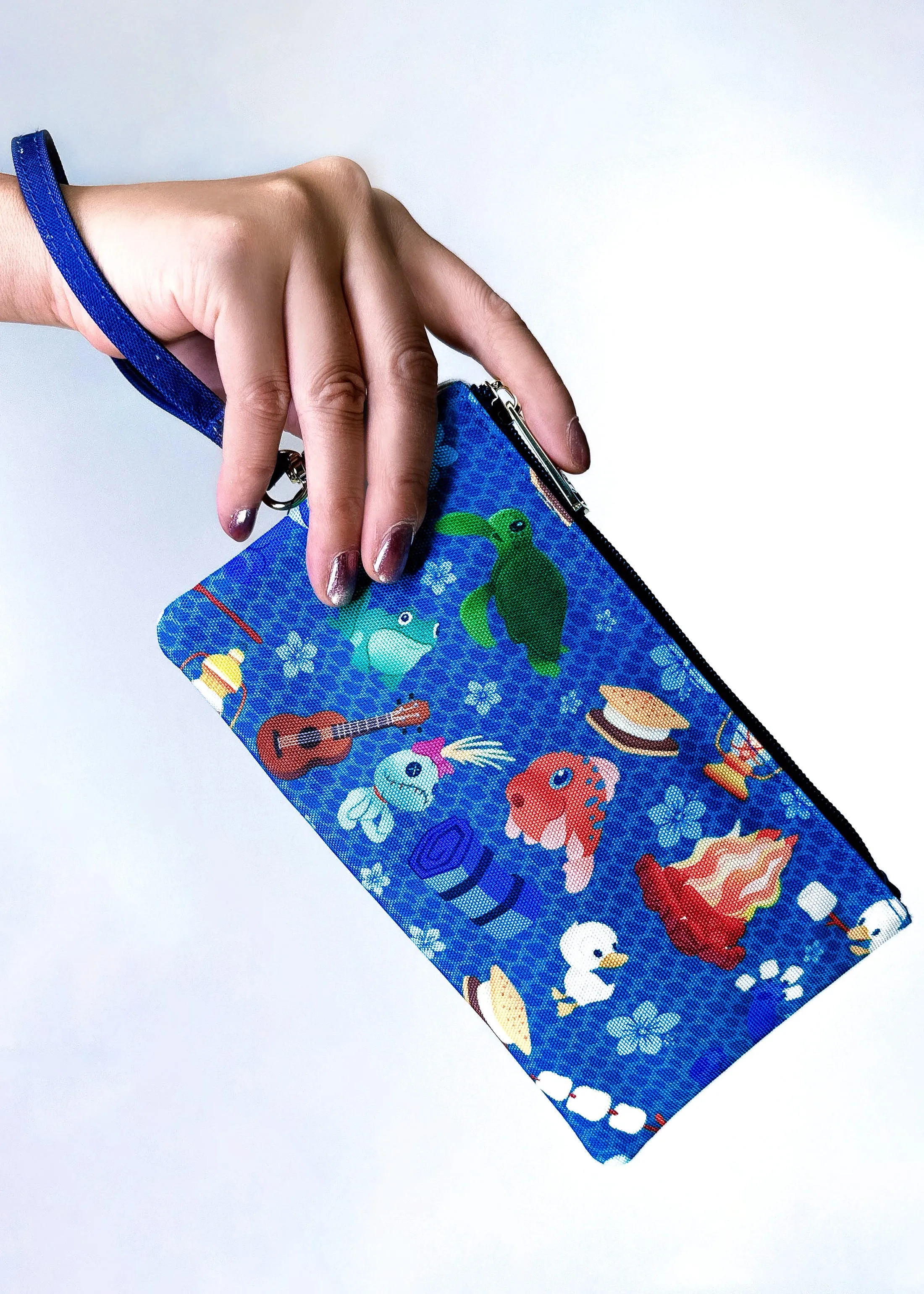 Disney Stitch Camping Cuties AOP Nylon Wristlet