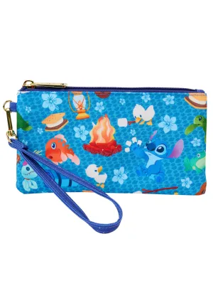 Disney Stitch Camping Cuties AOP Nylon Wristlet