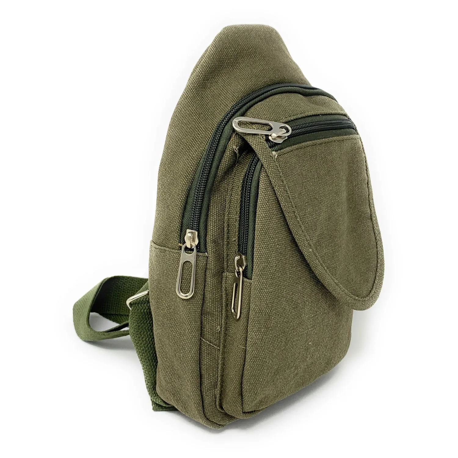 Empire Cove Canvas Cotton Crossbody Sling Bag Backpack Chest Shoulder Bag