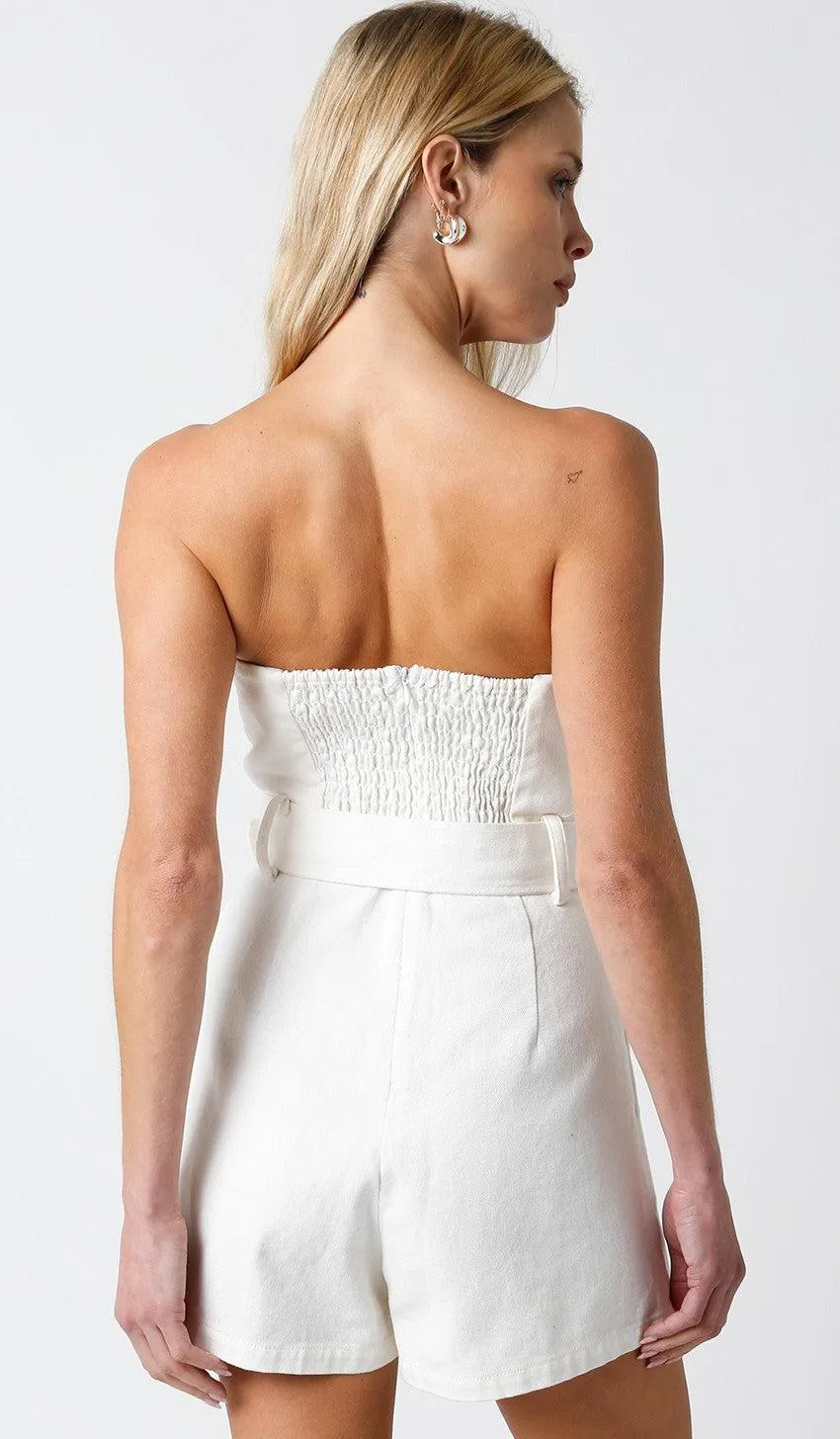 ***FINAL SALE*** Louise Romper- White