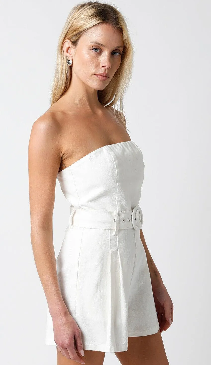 ***FINAL SALE*** Louise Romper- White