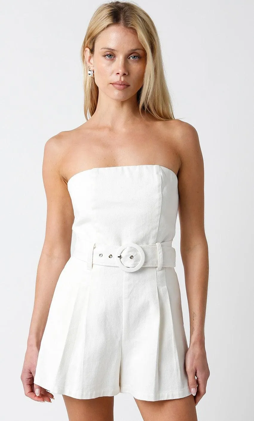 ***FINAL SALE*** Louise Romper- White