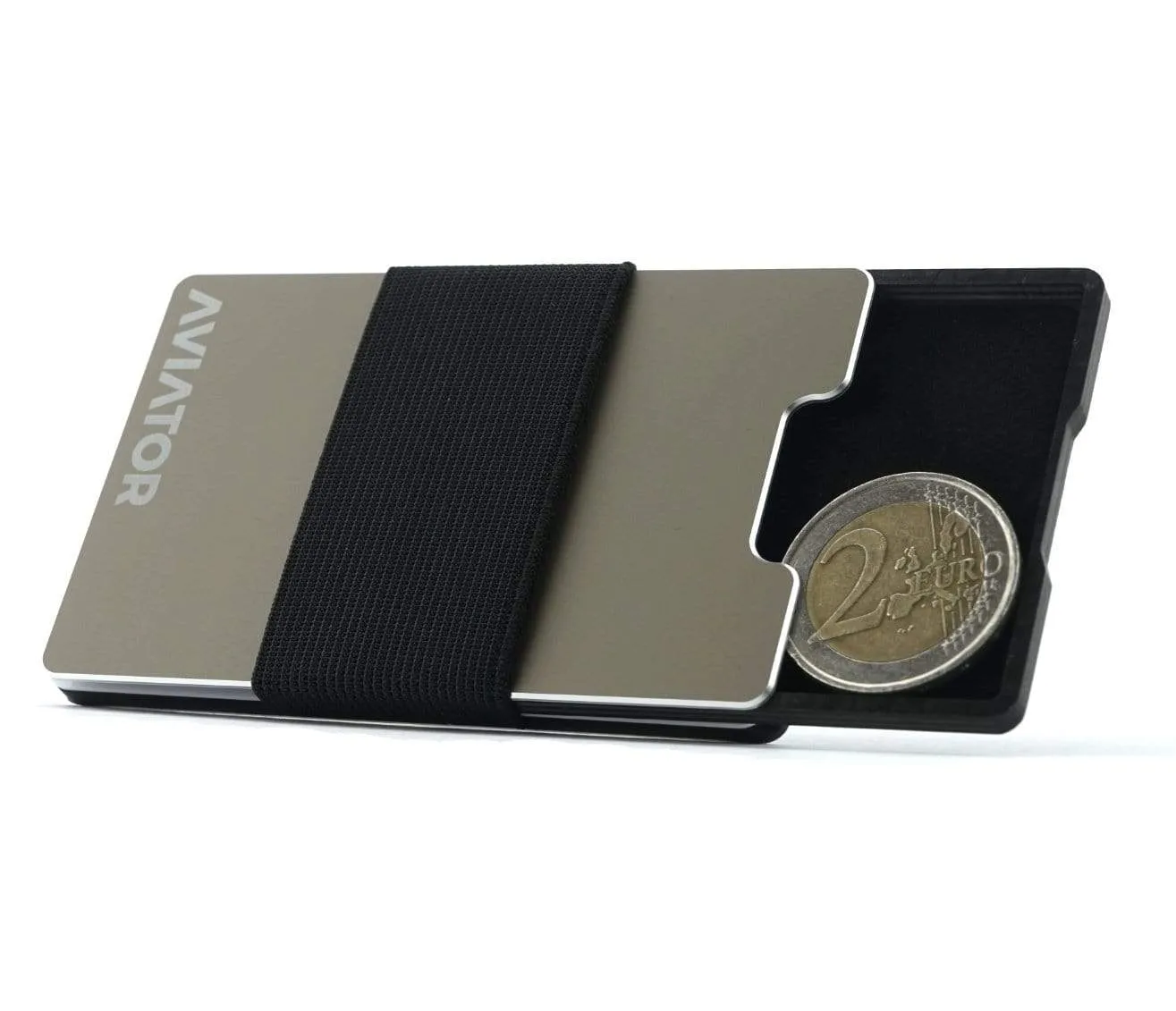 Gunmetal Aluminum Minimalist Wallet