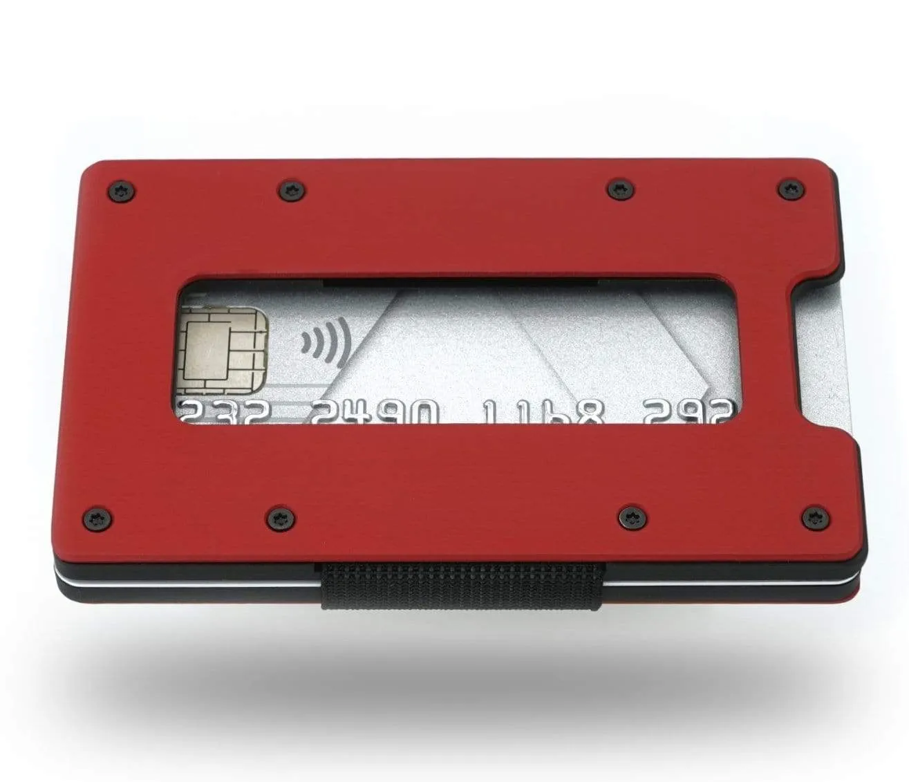 Imola Red Aluminum Minimalist Wallet