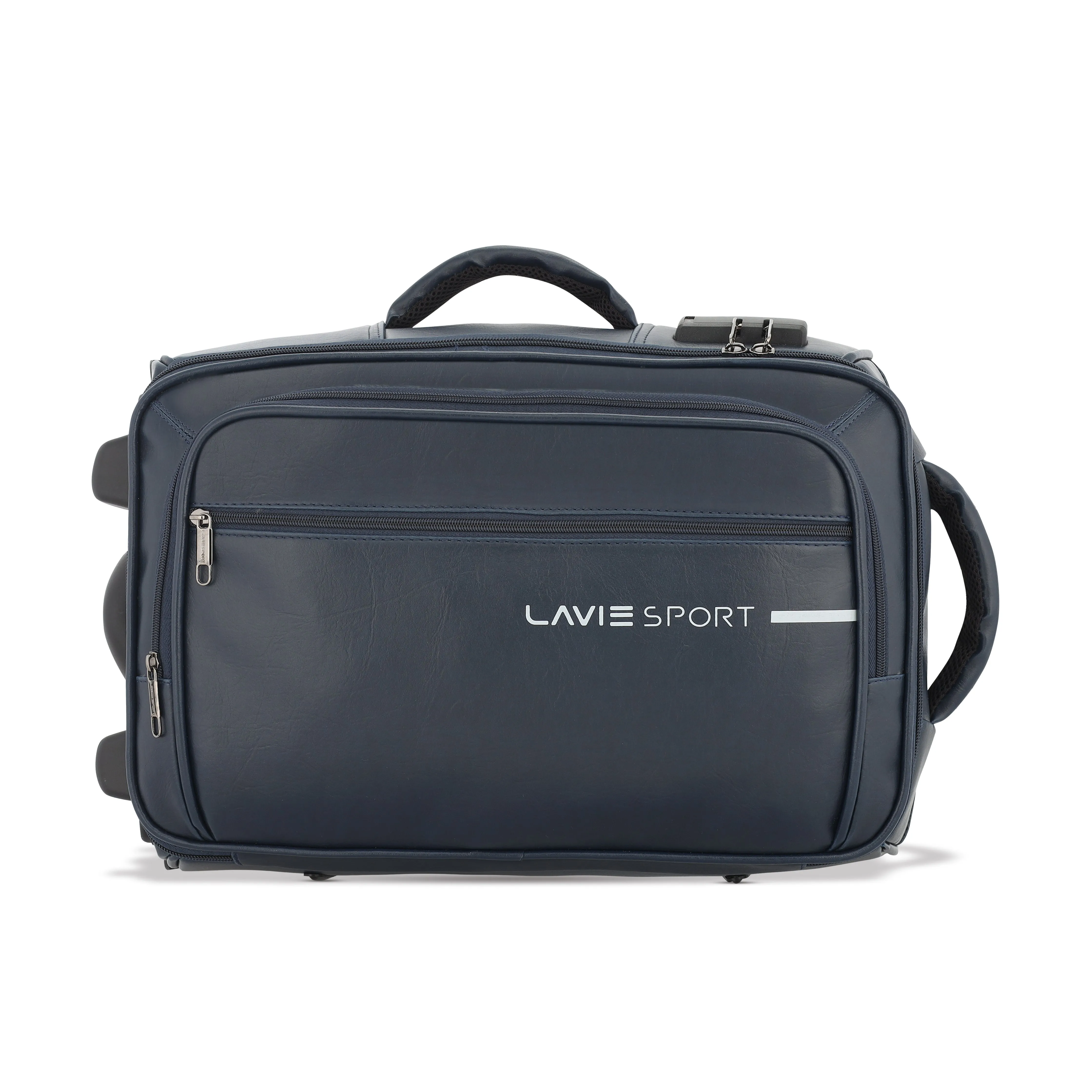 Lavie Sport 45 cms Premium Majestic Pro  Overnighter Laptop Trolley | Duffle Bag Navy