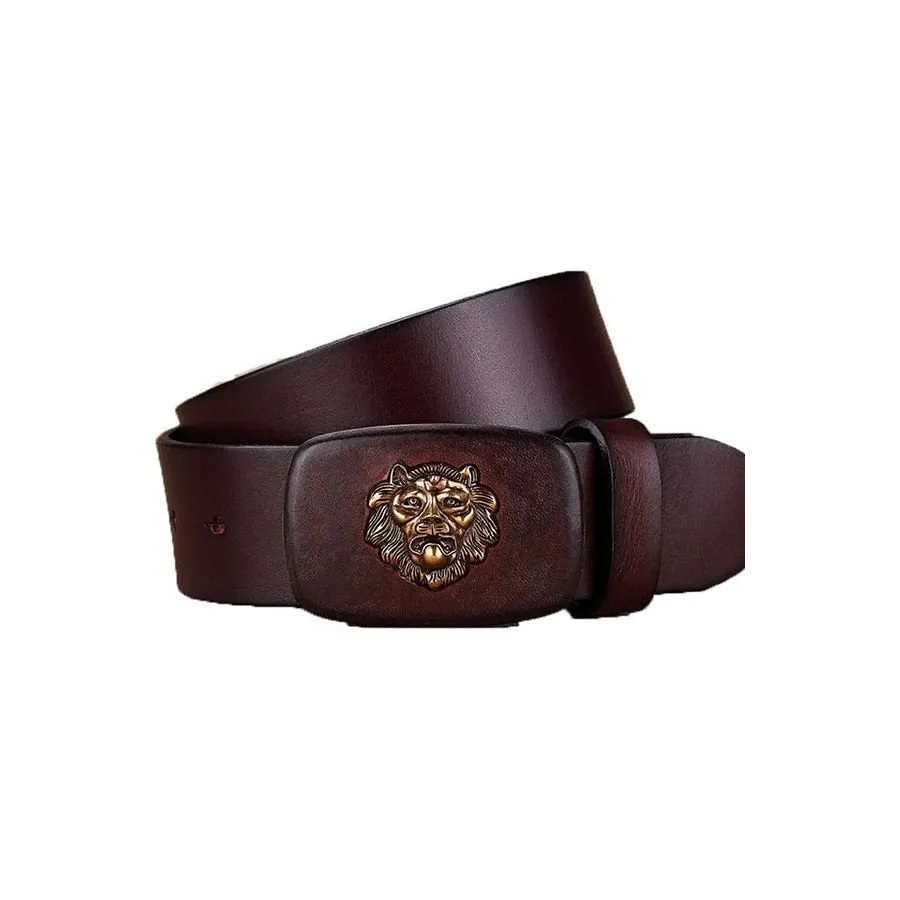 Lioness Chic Exotic Leather Alloy Belt