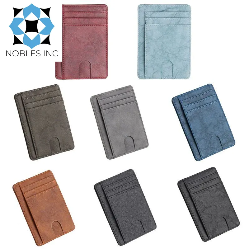 Mens Leather Slim Wallet Credit Card Holder RFID Blocking Pocket ID Money PU USA