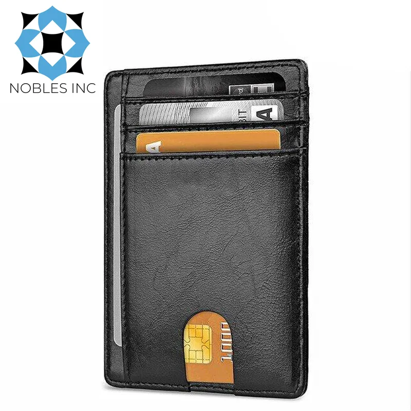 Mens Leather Slim Wallet Credit Card Holder RFID Blocking Pocket ID Money PU USA