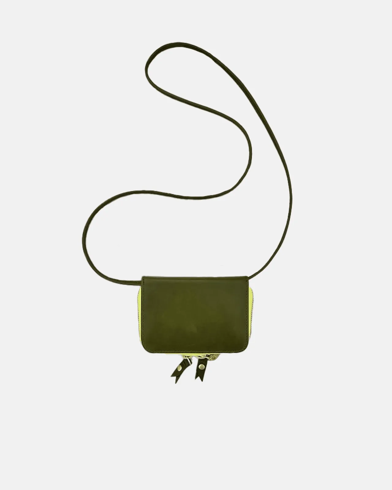 Micro Billet | Loden (Chartreuse Zipper)