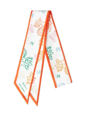 Mira Mikati x Mulberry All Over Dragon Scarf