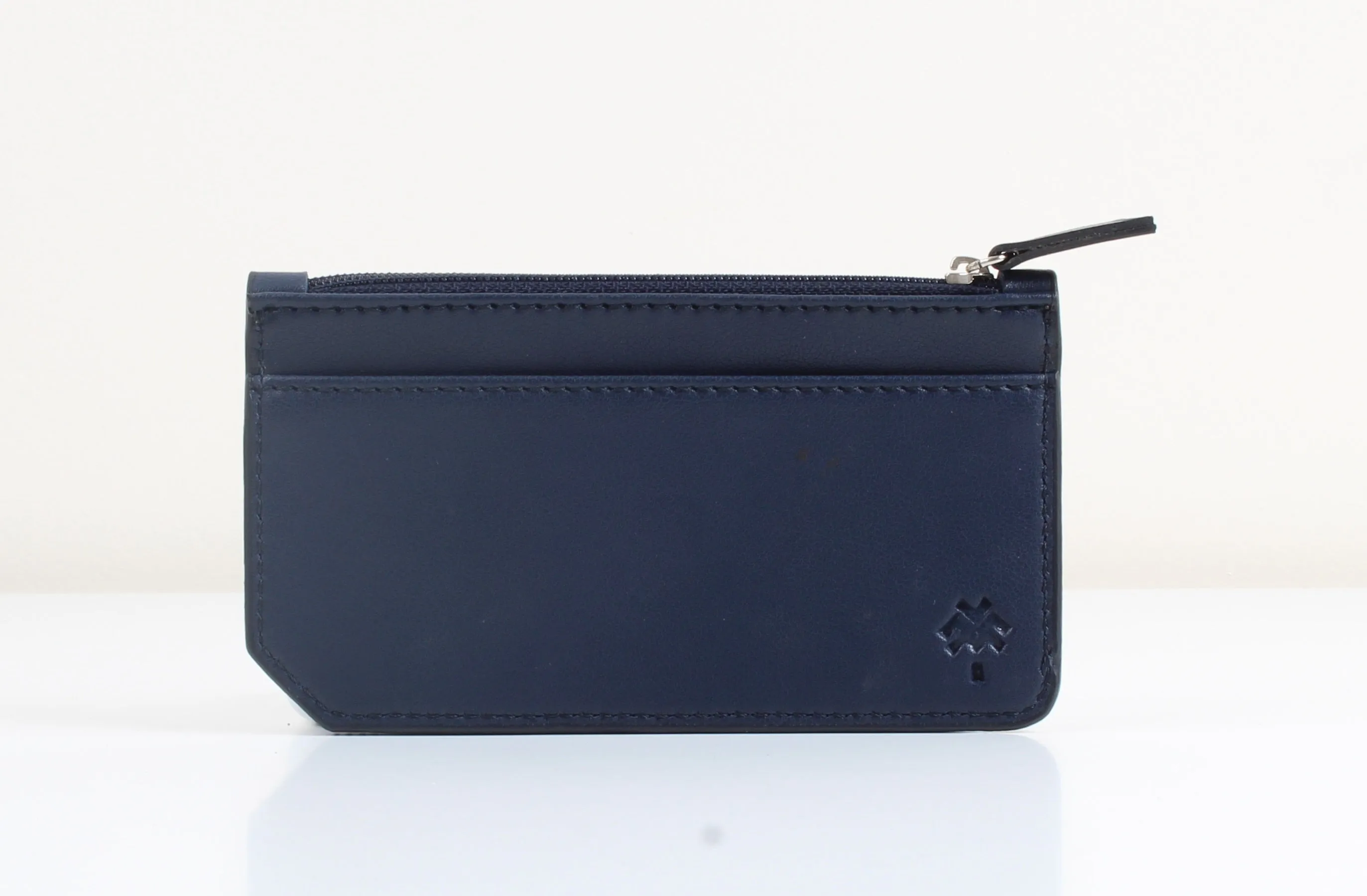 Navy Blue Flowered Card Holder