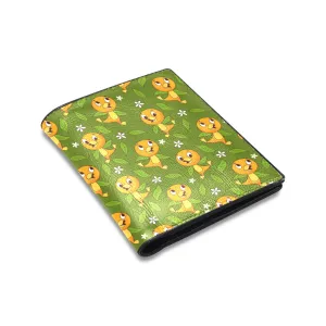 Orange Bird Men's Leather Wallet