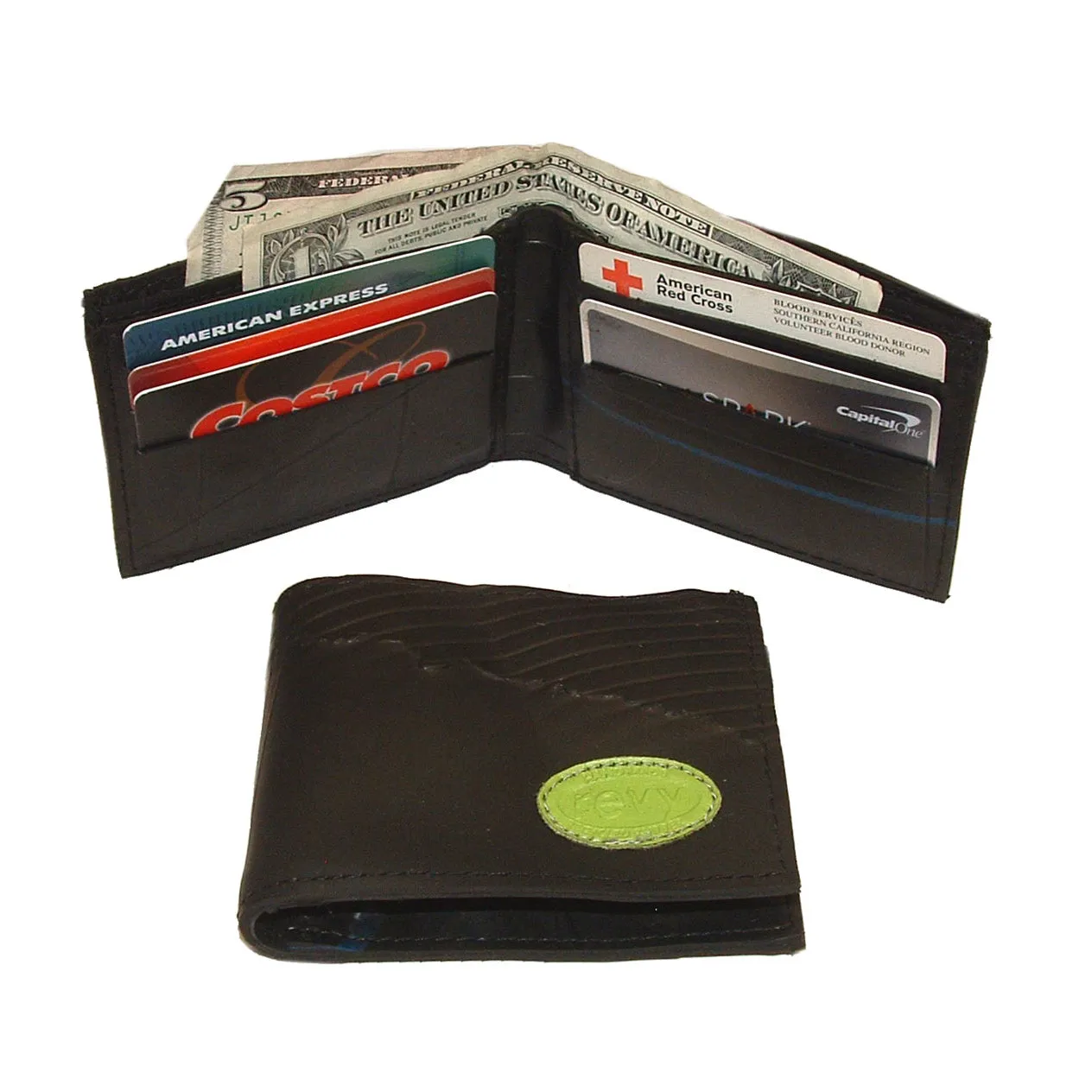 Recycled Rubber Tire Wallet with (or without) Logo