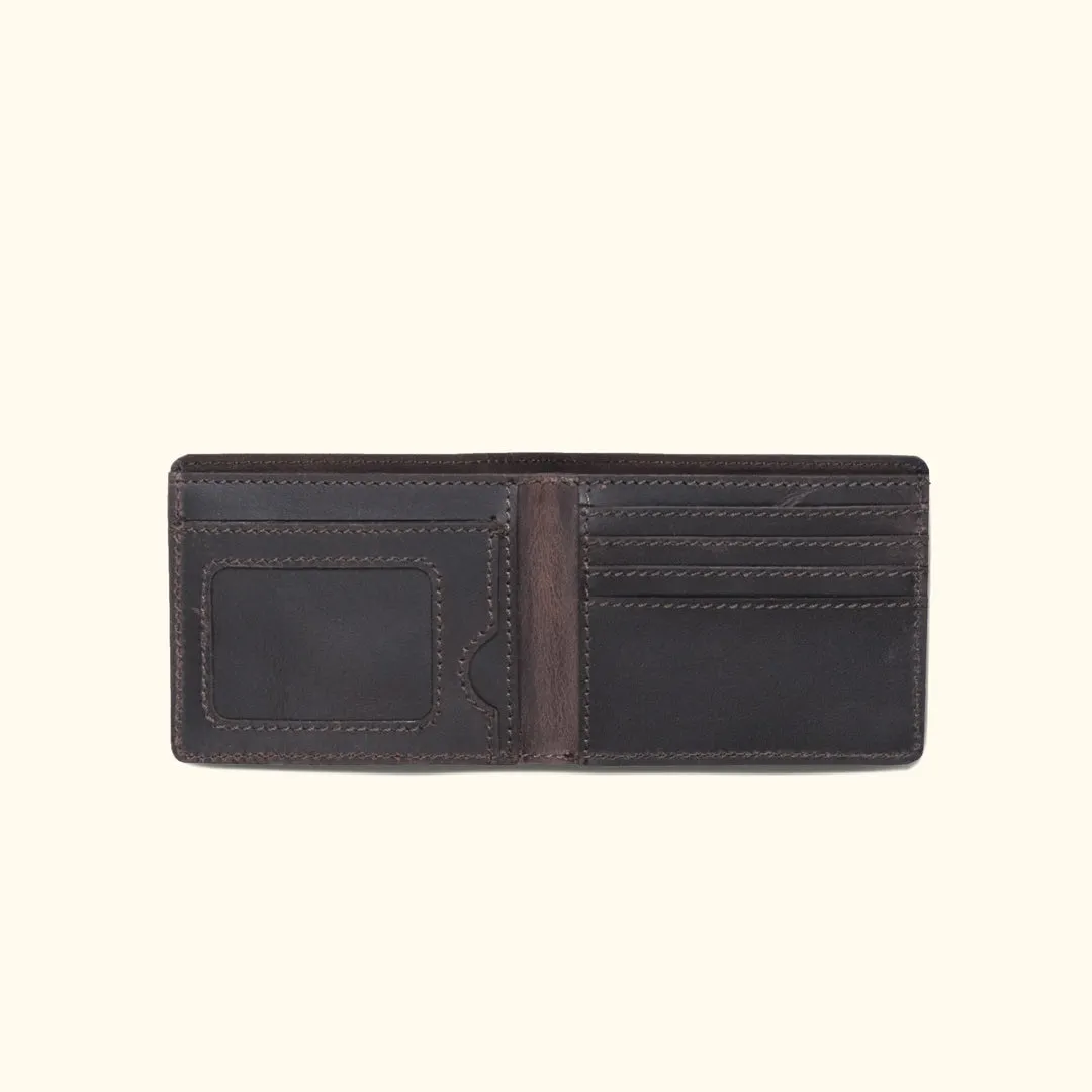 Roosevelt Leather Billfold Wallet | Dark Oak