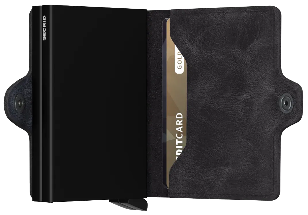 Secrid - RFID Protected Twin Wallet - Vintage - Black