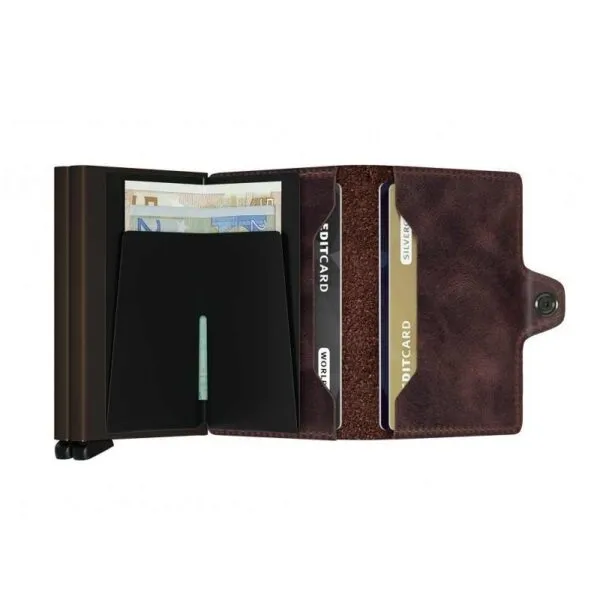 Secrid - RFID Protected Twin Wallet - Vintage - Chocolate