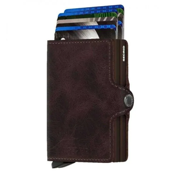 Secrid - RFID Protected Twin Wallet - Vintage - Chocolate